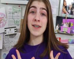 She has got braces to correct her teeth.
